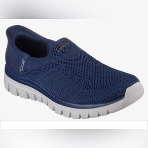 Skechers Slip-On Sneakers Graceful Mesh Navy women’s size 5-NWT